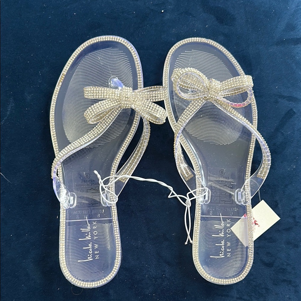 Beaded Bow Sandals